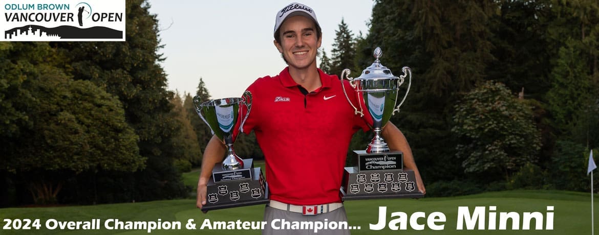 Jace Minni, the 2024 Vancouver Open overall champion & amateur champion